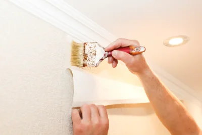 Pose de papier peint à Bachant — revêtements muraux et toiles de verre